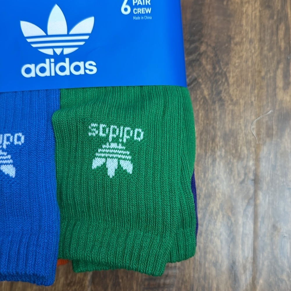 Adidas Originals Crew Multi Sport Socks 6 Pack Size L - Picture 5 of 17